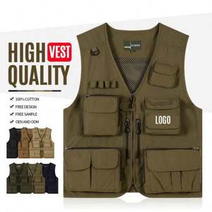 Chaleco Multibolsillos para Hombre, Estilo Moderno, Chaleco de Pesca con Spandex para Escalada, Pesca, Camping, Senderismo y Fotografía - Product Image 1