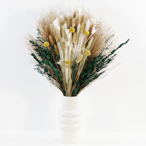 Pour Bush <span class=keywords><strong>Billy</strong></span> Boutons Fleurs Séchées Bouquet Blé Ovatus Pampas Herbe pour Boho Mariage Décor À La Maison Mère Nouvel An Graduation - Product Image 2