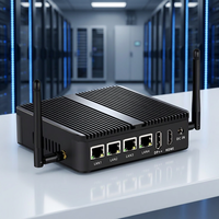 Routeur pare-feu industriel mini PC de bureau sans ventilateur avec processeur Intel N100, LAN haute vitesse 4*2.5G I226V
