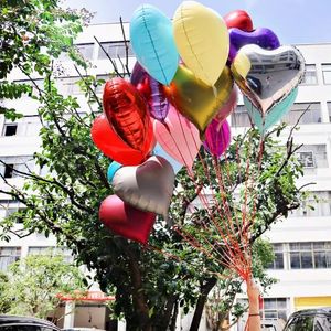 Balon Film aluminium berbentuk hati merah 18 inci untuk dekorasi Tiongkok Hari Valentine & pernikahan pesta Tahun Baru - Product Image 6