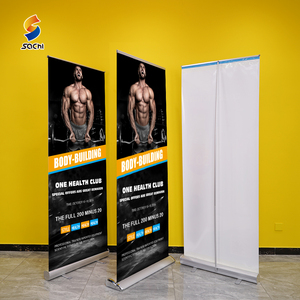 Espositore <span class=keywords><strong>Roll</strong></span>-<span class=keywords><strong>up</strong></span> Retrattile Alluminio 85x200 cm con Base Larga per Pubblicità Aziendale - Ingrosso - Product Image 6