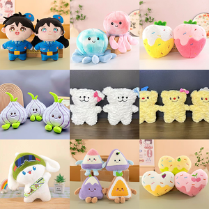 Fabrication de jouets en peluche personnalisés : Poupée chiot <span class=keywords><strong>dessin</strong></span>ée au trait <span class=keywords><strong>Kawaii</strong></span>, animaux en peluche de 8 pouces, jouets en peluche de Noël pour machine à griffes - Product Image 2
