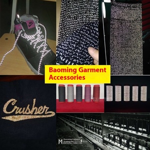 Tùy chỉnh hai mặt phản chiếu Polyester lụa dệt kim áo len và mũ khâu với chủ đề băng phản chiếu - Product Image 2