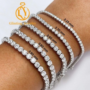 <span class=keywords><strong>Pulsera</strong></span> de Cadena de Diamantes Cultivados en Laboratorio, Certificación IGI, VVS, CVD, HPHT, Diamantes Creados, <span class=keywords><strong>Oro</strong></span> de <span class=keywords><strong>14K</strong></span>, para Hombre y Mujer - Product Image 1