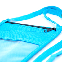 Porte-cartes de visite pour exposition Porte-passeport suspendu Portefeuille de voyage avec lanière Pochette à badge imprimée personnalisée