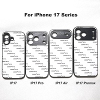 Étuis de téléphone à impression UV vierges 2 en 1 de haute qualité avec plaque en acrylique transparent pour iPhone 17 Air