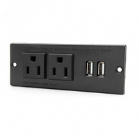 Multiprise encastrable de type A/B, norme américaine, pour bureaux, meubles et armoires – En stock
