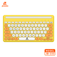 Clavier Jeqang arabe et anglais pour BT et prise en charge de la charge sans fil avec emplacement pour carte pour plusieurs appareils Clavier d'ordinateur portable