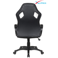 Chaise de bureau exécutive personnalisée en gros, dossier mi-haut, en cuir PU blanc, pour gestionnaire, idéale pour la maison et le gaming