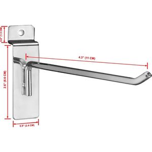 Good Quality Metal Slotted Hanging Slatwall <b>Hook</b> for Accessories Display Mobile Phone - Product Image 3