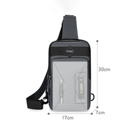 Sac à bandoulière réglable de qualité supérieure avec logo personnalisé, sac de poitrine pour homme, idéal pour la randonnée et les sports de plein air