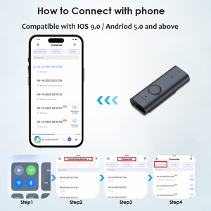 Aomago Mini Dictaphones portables Connexion BT Enregistreur <span class=keywords><strong>vocal</strong></span> 32 Go Application Télécommande - Product Image 4