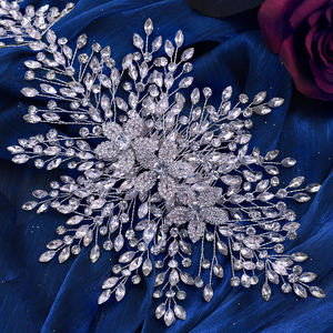 YouLaPan – bandeau et peigne à <span class=keywords><strong>cheveux</strong></span> vintage faits à la main avec strass, accessoires de mode pour femmes, HP462 - Product Image 3