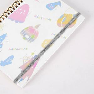 Customizable Printed Halloween Pumpkin Grie Cover Double Coil <b>Book</b> Elastic Band A5 Planner Notebook 100gsm Paper 200 Pages Gift - Product Image 3