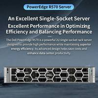 Serveur Dell PowerEdge R570 2U à socket unique avec processeur Intel Xeon 6 et DDR5 pour l'IA