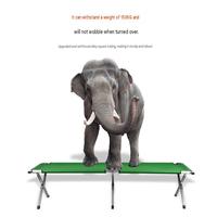 Lit de camping pliable portable en alliage d'aluminium, lit simple élargi et épaissi pour la randonnée en extérieur et les situations d'urgence