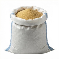 Sacs tissés en PP rayés, idéaux pour les agriculteurs pour trier les pailles de maïs, durables et résistants à l'humidité pour le stockage du fourrage commercial