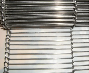 Yüksek kaliteli paslanmaz çelik <span class=keywords><strong>Metal</strong></span> düz konveyör esnek bant tel örgülü konveyör - Product Image 4