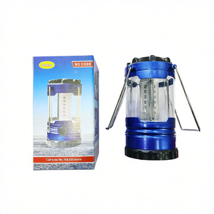 Grande lanterne 7130 à LED bleue pour le camping avec poignée et couvercle transparent pour une utilisation en extérieur - Product Image 2