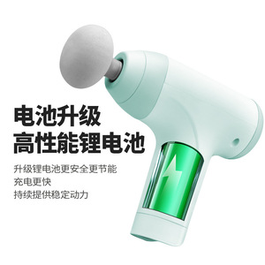 JeoyCosy Mini Fascia <b>Gun</b> 6 Speed Levels USB Rechargeable Muscle Relaxation Massage Tool - Product Image 3