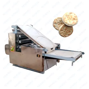 Neweek Arabische Dikte Verstelbare Commerciële Chapati Rollende Roti Maken Volautomatische Pitabroodje Machine
