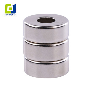 แม่เหล็กแม่เหล็ก25X5มม. แผ่นดิสก์นีโอดิเมียมมีรูหัวแบบ countersunk แม่เหล็กที่แข็งแรงถาวรที่หายากพร้อมสกรู6ตัว - Product Image 5