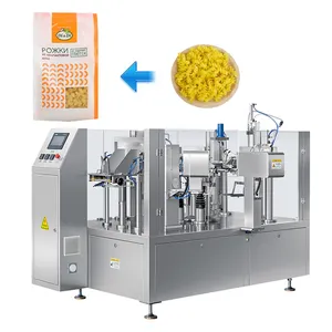 자동 치즈 파스타 국수 포장 기계 식품 간식 스파게티 스탠드 업 파우치 포장기