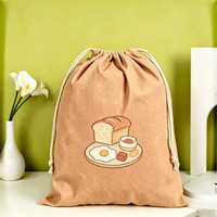 Sac de transport polyvalent en toile écologique personnalisable avec cordon de serrage, motif dessin animé simple, idéal pour les cadeaux promotionnels de marque et les cadeaux de vacances