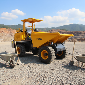 Camion Ribaltabile Laterale Giallo FCY30, Mini Dumper da 3 Tonnellate 4x4 Diesel per Trasporto in Cantiere Urbano - Product Image 3