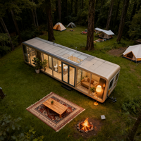 Site de camping, maisonnette double étage, maison de jardin, hôtels, stations balnéaires, conteneurs, maison conteneur, villa capsule pour l'extérieur