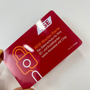 ECATOO Carte <span class=keywords><strong>de</strong></span> blocage RFID bancaire en PVC imperméable à impression personnalisée, très vendue - Product Image 2