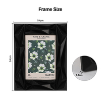 Bingkai Foto Plastik Retro Hitam Putih Sederhana Vintage Warna Kustom untuk Meja Kerja Keluarga
