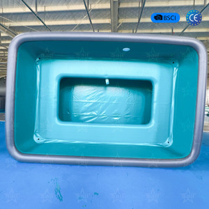 Spa gonflable de qualité commerciale, robuste, avec pompe intégrée et système d'eau salée, <span class=keywords><strong>piscine</strong></span> de spa extérieure de luxe pour le camping et le jardin - Product Image 1