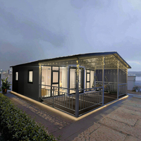Conteneur modulaire préfabriqué pliant en bois Maison Villa Hôtel Immeuble de bureaux Structure métallique Stockage facile à assembler