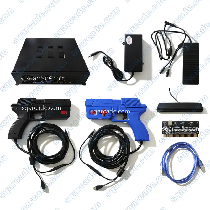 Pistol Mini Pc Pandora, aksesori lampu Video Game Retro Max 177 + Kit permainan menembak klasik