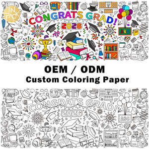 <span class=keywords><strong>IN</strong></span> PACK Rotolo di Carta da Colorare per Feste di <span class=keywords><strong>Laurea</strong></span> per Bambini, Carta da <span class=keywords><strong>Disegno</strong></span> Fai-da-Te, Carta da Colorare Personalizzata - Product Image 1