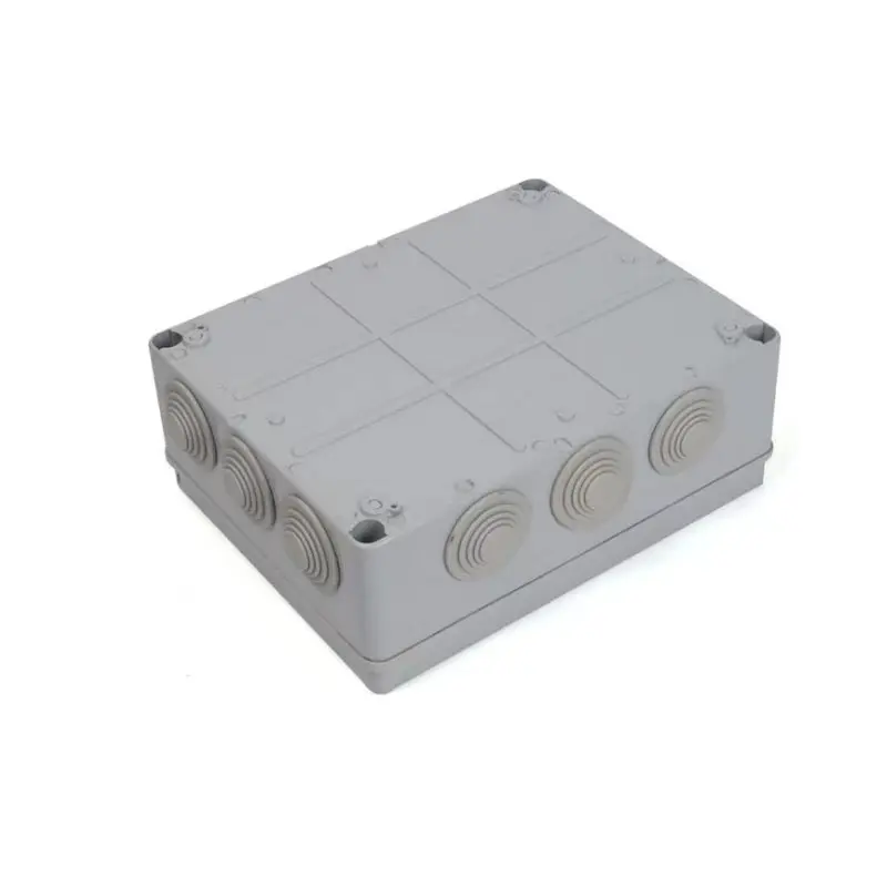 जंक्शन बॉक्स के साथ रबर ग्रंथियों IP55 आउटडोर इनडोर एबीएस प्लास्टिक इलेक्ट्रिक निविड़ अंधकार कनेक्शन बॉक्स बाड़े जंक्शन बॉक्स