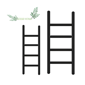 Top Selling 2026 Sustainable Natural Bamboo Ladder Bath Towel Rack <b>Heater</b> 4 Bars <b>Floor</b> Mounted Vietnam Hanging Clothes Bathroom - Product Image 1