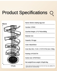 Soporte para Cápsulas de Café <span class=keywords><strong>Dolce</strong></span> <span class=keywords><strong>Gusto</strong></span> en Espiral con Base Giratoria, Organizador de Hierro con Diseño de Espuma de Leche para Almacenamiento en la Encimera de la Cocina - Product Image 5