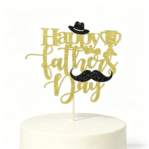 Set <span class=keywords><strong>de</strong></span> Decoración para <span class=keywords><strong>Pastel</strong></span> del Día del Padre: Collar <span class=keywords><strong>de</strong></span> <span class=keywords><strong>Pastel</strong></span> con Letras y Bigote, Adornos para <span class=keywords><strong>Pastel</strong></span>, Suministros para Fiestas y Reuniones Masculinas - Product Image 5