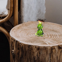 Figurines maison décoration de Table animaux Mini verre soufflé à la main verre mignon grenouille Prince Art écologique