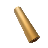 Vinyle métallique imprimable doré brillant à transfert thermique PU Flex eco-solvant imprimé film découpé