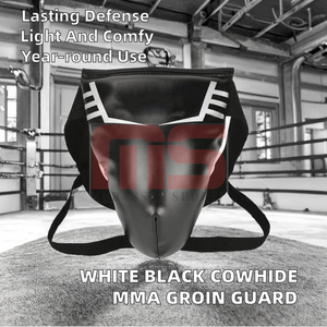 Équipement de boxe, protège-guêtres en PVC blanc et noir, légers, durables, confortables, Muay Thai MMA, meilleure qualité, nouvelle arrivée - Product Image 2