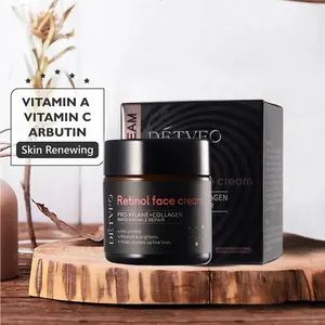 Chăm sóc da tốt nhất loại bỏ nếp nhăn nâng Kem dưỡng ẩm hữu cơ Collagen Retinol chống lão hóa Kem Mặt Kem