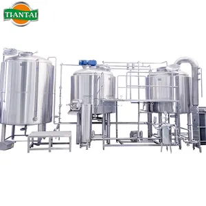 Customizable 1000L 10HL Steam heated 3 vessel Micro Beer Brewery Equipment for sale