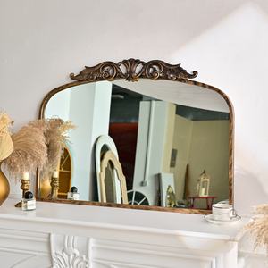 Espejo de Pared Grande con Marco Metálico Rústico Estilo Granja Vintage para Decoración de Hotel, Baño y Sala de Estar - Product Image 3