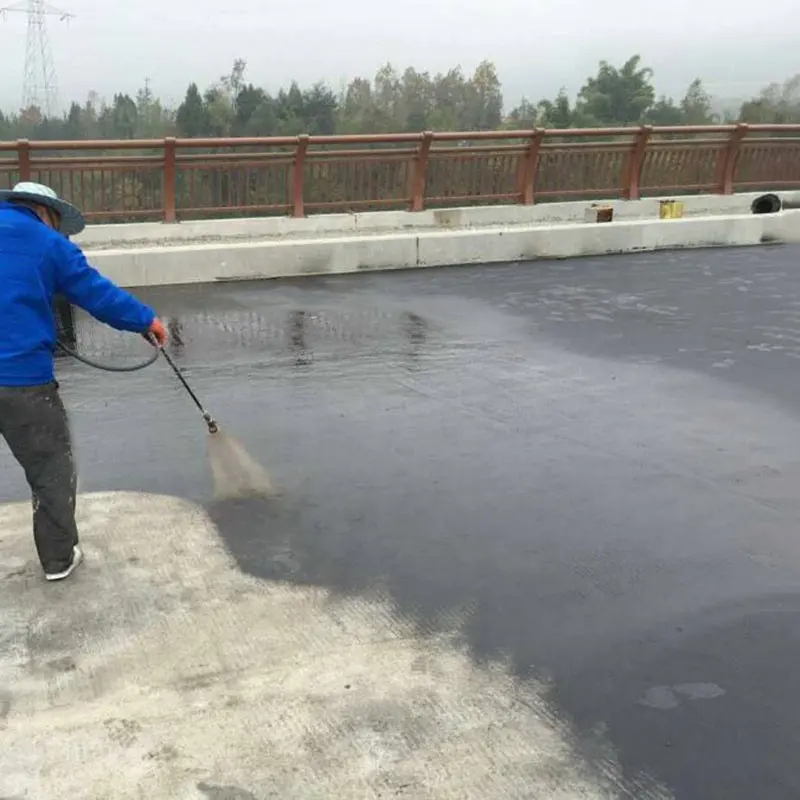 O ajuste rápido pulverizou a pintura impermeável do estado líquido do revestimento do polímero betuminoso de borracha líquida solidificada rapidamente para o telhado