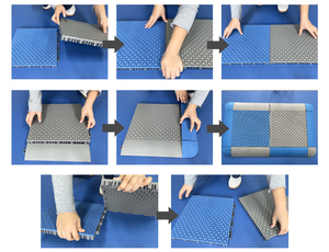 Mat dày gạch sân chơi vuông không trượt cao su ngoài trời mẫu giáo sàn - Product Image 3