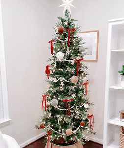 24 Lazos Largos de Terciopelo para Adornos de Árbol de Navidad, Decoraciones Navideñas Flocadas, Accesorios para Coronas de Chimenea - Product Image 1