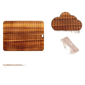 Solid Wood Kitchen Heat Insulation Mat <b>Rectangle</b> Striped Pine <b>Placemat</b> For Soup Bowl Anti Scalding Protection - Product Image 5